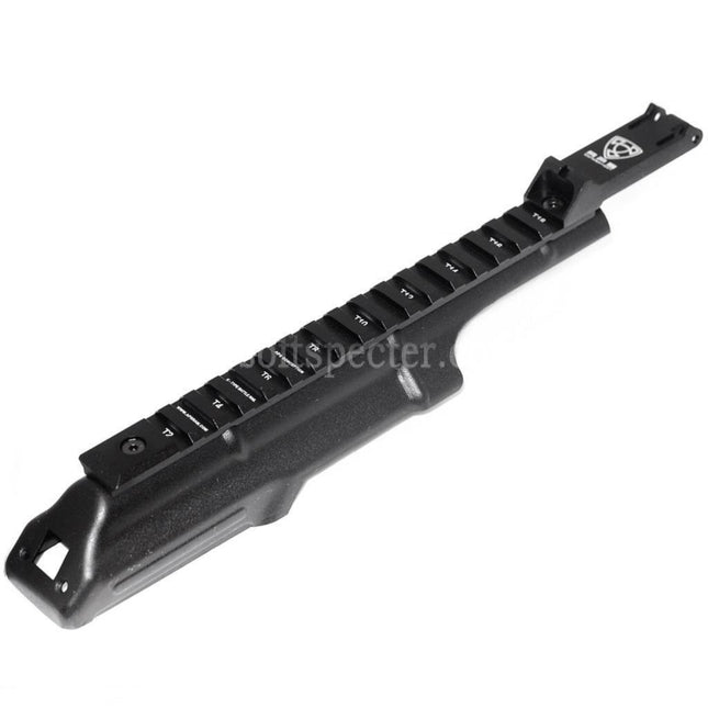 APS Upper Receiver Cover with Tactical Rail Rear Sight For APS AEK AK Series AEG Rifles Airsoft Black