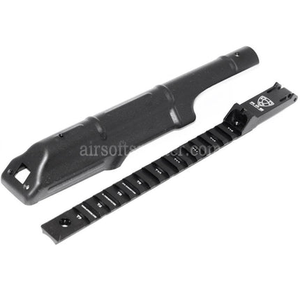 APS Upper Receiver Cover with Tactical Rail Rear Sight For APS AEK AK Series AEG Rifles Airsoft Black