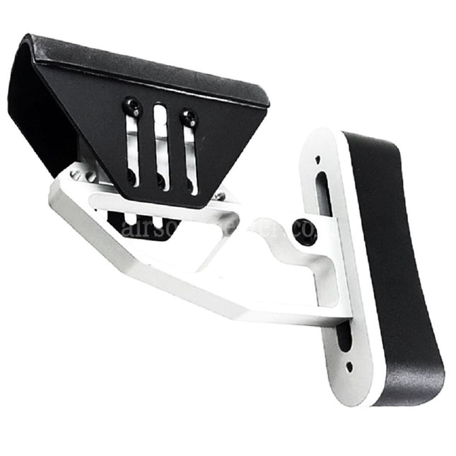 AIRSOFT SPECTER Light Weight Adjustable Stock For M4 M16 Series AEG Rifles Black/Silver