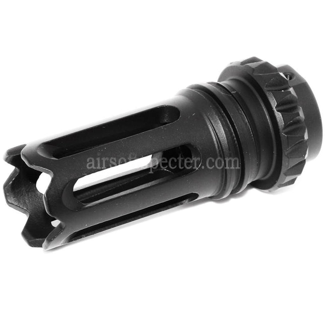 CYMA AAC/QD SCAR Type Flash Hider For -14mm CCW Counter-Clockwise Thread Barrel Rifles Airsoft Black