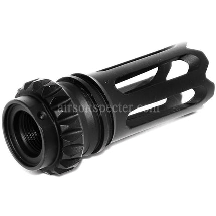 CYMA AAC/QD SCAR Type Flash Hider For -14mm CCW Counter-Clockwise Thread Barrel Rifles Airsoft Black