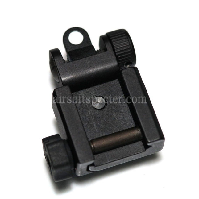 APS Folding Battle Rear Sight Fits For All M4 M16 AR-Series Rifles Airsoft with standard 20mm RIS/RAS rail