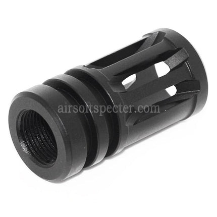 APS ASR Muzzle Flash Hider For -14mm CCW Counter-Clockwise Thread Barrel Rifles Airsoft Black