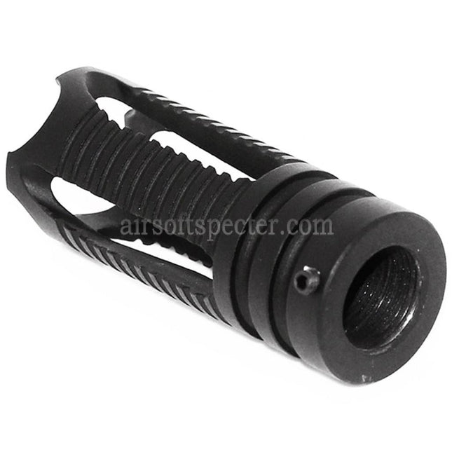 APS Phantom Muzzle Flash Hider For -14mm CCW Counter-Clockwise Thread Barrel Rifles Airsoft Black