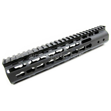 AIRSOFT SPECTER CNC Aluminum 10 Inches RAS Handguard Keymod Rail System For M4 M16 AEG Series Rifles Black