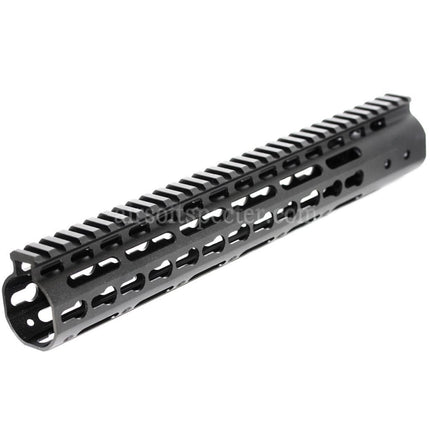 AIRSOFT SPECTER CNC Aluminum 12 Inches Keymod RAS Handguard Rail System For M4 M16 Series AEG Rifles Black