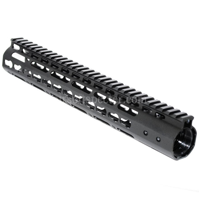AIRSOFT SPECTER CNC Aluminum 12 Inches Keymod RAS Handguard Rail System For M4 M16 Series AEG Rifles Black