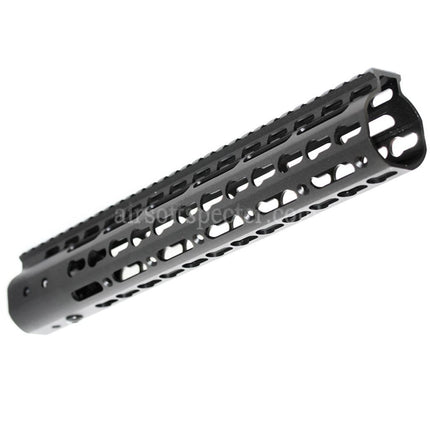AIRSOFT SPECTER CNC Aluminum 12 Inches Keymod RAS Handguard Rail System For M4 M16 Series AEG Rifles Black