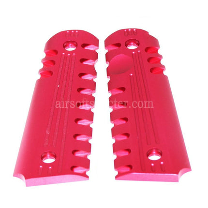 AIRSOFT SPECTER CNC Aluminum Grip Cover For Tokyo Marui M1911 M.E.U. ARMY ARMAMENT 1911 Series Pistols