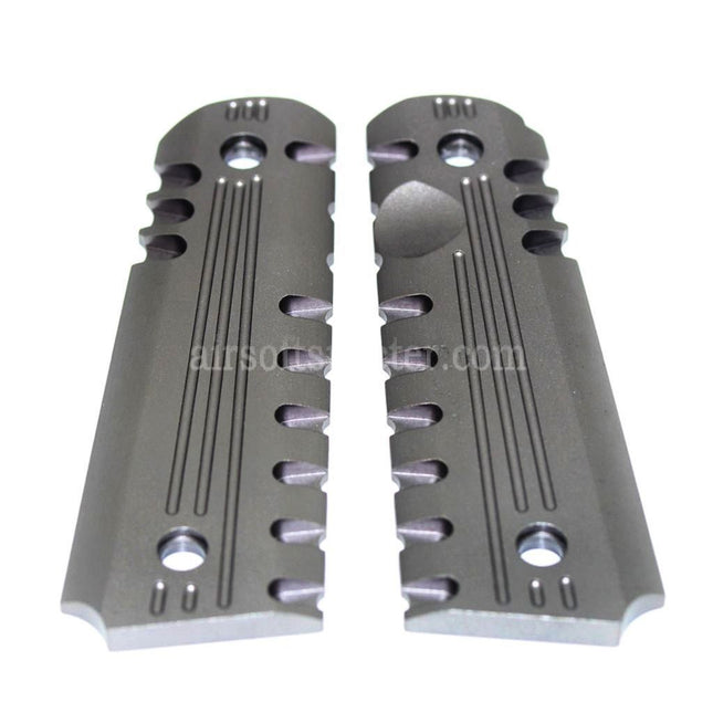 AIRSOFT SPECTER CNC Aluminum Grip Cover For Tokyo Marui M1911 M.E.U. ARMY ARMAMENT 1911 Series Pistols