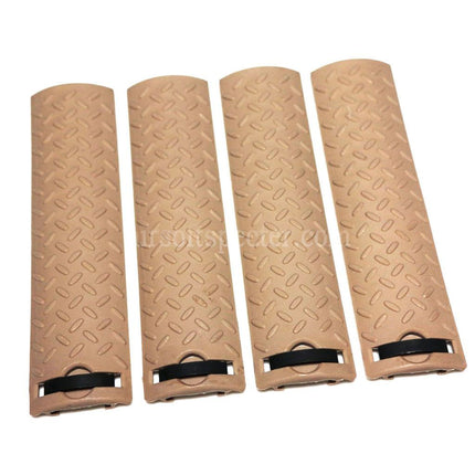 AIRSOFT SPECTER 4pcs Set Skidproof Texture Type Rail Cover Panel Tan