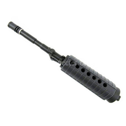 E&C CNC Aluminium RAS Front Set Système de Rail Garde-main avec Canon Externe de 12,5 Pouces pour Fusils Airsoft M4 M16 M4A1 Series AEG Noir