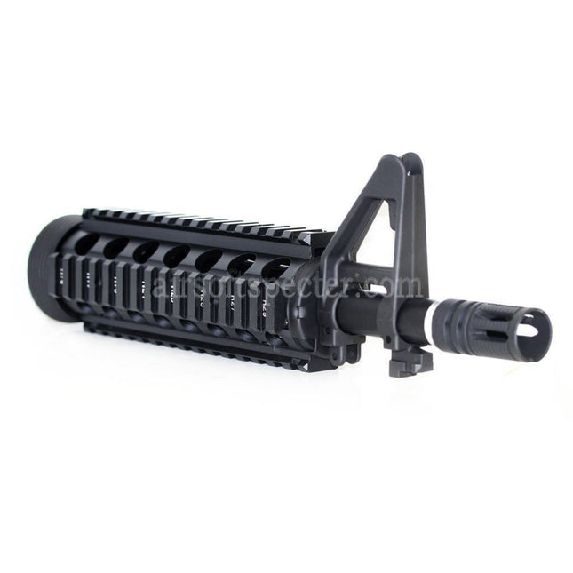 E&C CNC Aluminum RAS Front Set Handguard Rail System With 9.5 Inches Outer Barrel For M4CQB AEG Rifles Airsoft Black