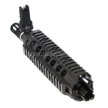 E&C CNC Aluminum RAS Front Set Handguard Rail System For SR16 M4 M16 Series AEG Rifles Airsoft Black