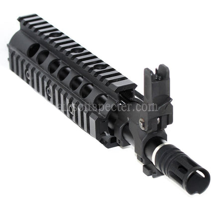 E&C CNC Aluminum RAS Front Set Handguard Rail System For SR16 M4 M16 Series AEG Rifles Airsoft Black