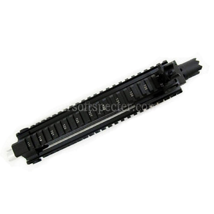 E&C CNC Aluminum MK110 RAS Front Set Handguard Rail System With 9.5 Inches Outer Barrel For M4 M16 M4A1 Series AEG Rifles Airsoft Black
