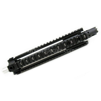 E&C CNC Aluminum MK110 RAS Front Set Handguard Rail System With 9.5 Inches Outer Barrel For M4 M16 M4A1 Series AEG Rifles Airsoft Black