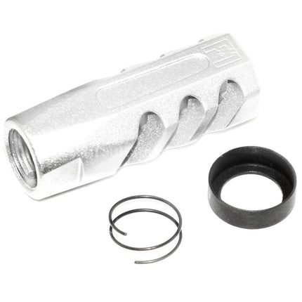 APS EMG Licensed F1 Firearms CMB Flat Faced Muzzle Brake Flash Hider For -14mm CCW Counter-Clockwise Thread Barrel Rifles Airsoft