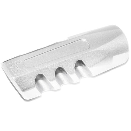 APS EMG Licensed F1 Firearms Angle Faced Muzzle Brake Flash Hider For -14mm CCW Counter-Clockwise Thread Barrel Rifles Airsoft