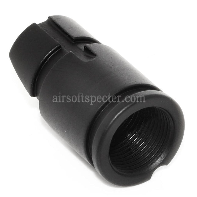 CYMA AKM Slant Metal Flash Hider For -14mm CCW Counter-Clockwise Thread Barrel Rifles Airsoft Black