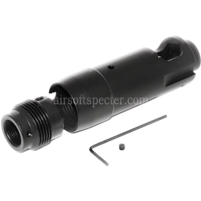 CYMA AK74 Metal Flash Hider For -14mm CCW Counter-Clockwise Thread Barrel Rifles Airsoft Black