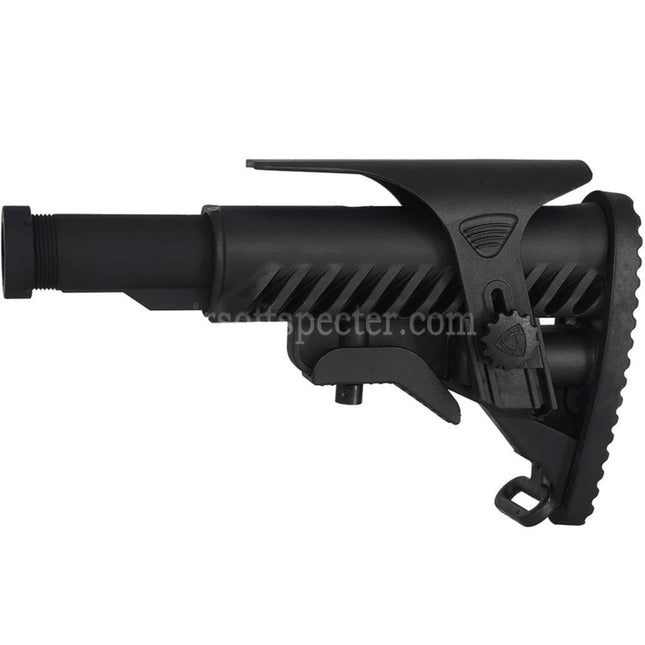 APS M4A64 Shark Style Stock with Cheek Piece Set For M4 M16 Series AEG Rifles Airsoft Black