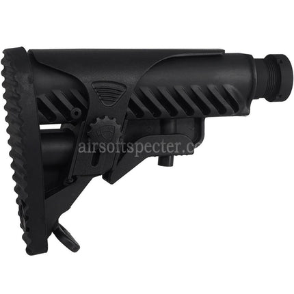 APS M4A64 Shark Style Stock with Cheek Piece Set For M4 M16 Series AEG Rifles Airsoft Black