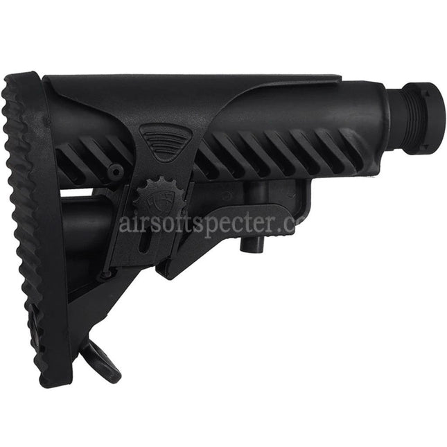 APS M4A64 Shark Style Stock with Cheek Piece Set For M4 M16 Series AEG Rifles Airsoft Black