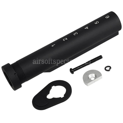 APS M4A64 Shark Style Stock with Cheek Piece Set For M4 M16 Series AEG Rifles Airsoft Black