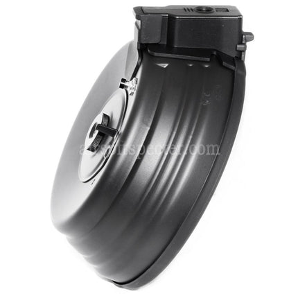 CYMA 2500rd Sheet Steel Sound Control Electric Drum Magazine For AK Series AEG Rifles Airsoft Black