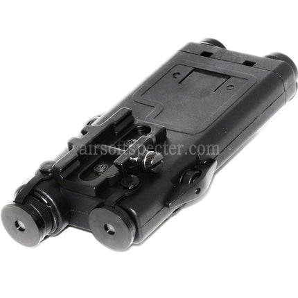 AIRSOFT SPECTER PEQ 2 Style Battery Case Box with 20mm RIS Mount For AEG Airsoft Black