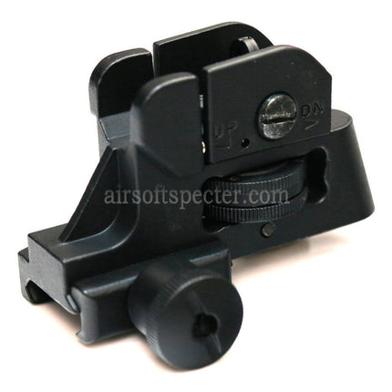 D-BOYS Tactical CQB Dual Apertures Rear Sight For 20mm Rail Rifles Airsoft