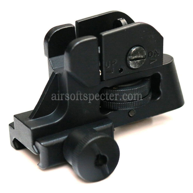 D-BOYS Tactical CQB Dual Apertures Rear Sight For 20mm Rail Rifles Airsoft