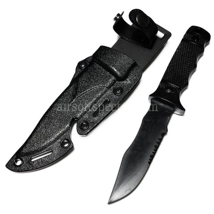 CYMA Plastic M37 Seal Pup Knife (Non-Sharp Soft Rubber Fake Knife) with Sheath