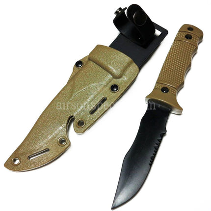 CYMA Plastic M37 Seal Pup Knife (Non-Sharp Soft Rubber Fake Knife) with Sheath