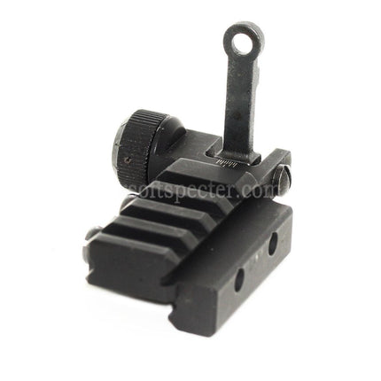 D-BOYS PDW Flip-Up Rear Sight Base For 20mm Rail Rifles Airsoft