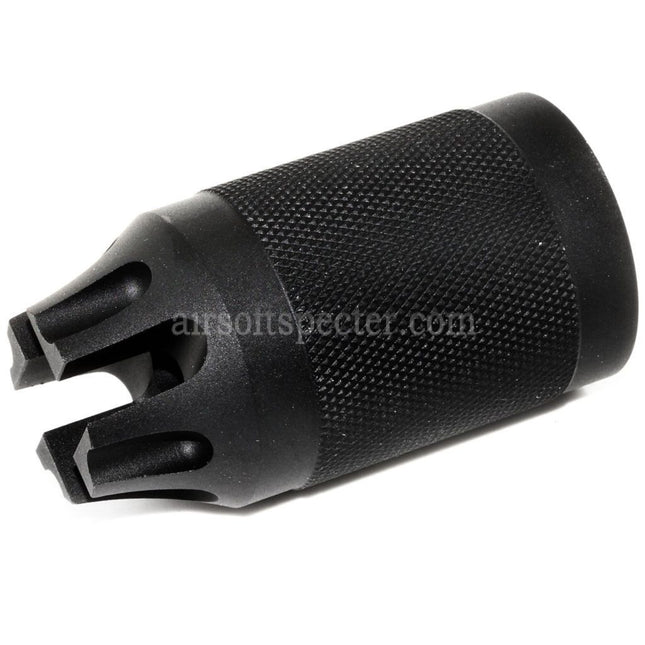 AIRSOFT SPECTER Diablo Type Metal Flash Hider For -14mm CCW Counter-Clockwise Thread Barrel Rifles Airsoft Black