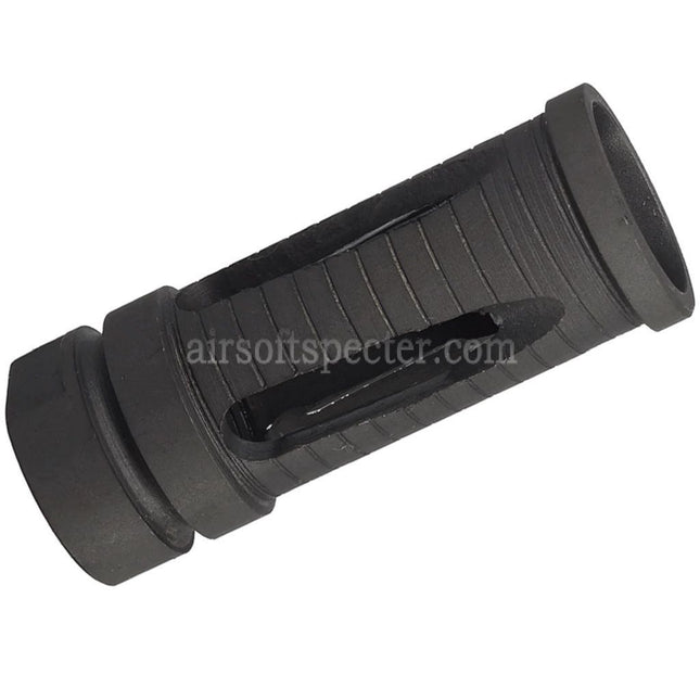 AIRSOFT SPECTER 56mm Metal Flash Hider Suitable For -14mm CCW Counter-Clockwise Thread Barrel Rifles Black