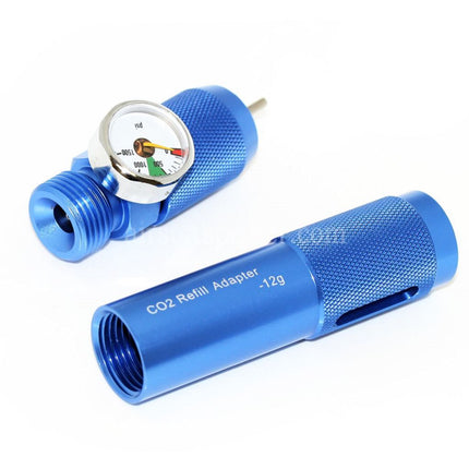 PPS 12g Co2 Gas Refill CNC Charger With PSI Gauge