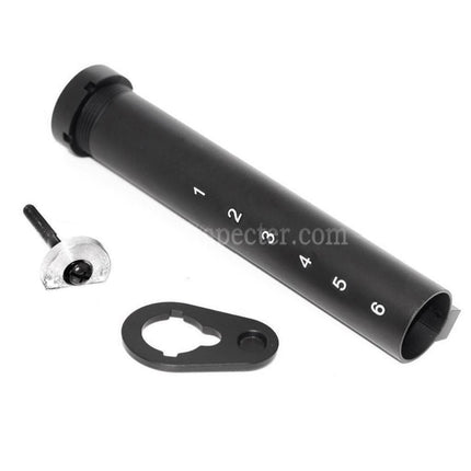 APS 6-Positions Stock Buffer Tube For ASR M4 M16 Series AEG Rifles Airsoft Black
