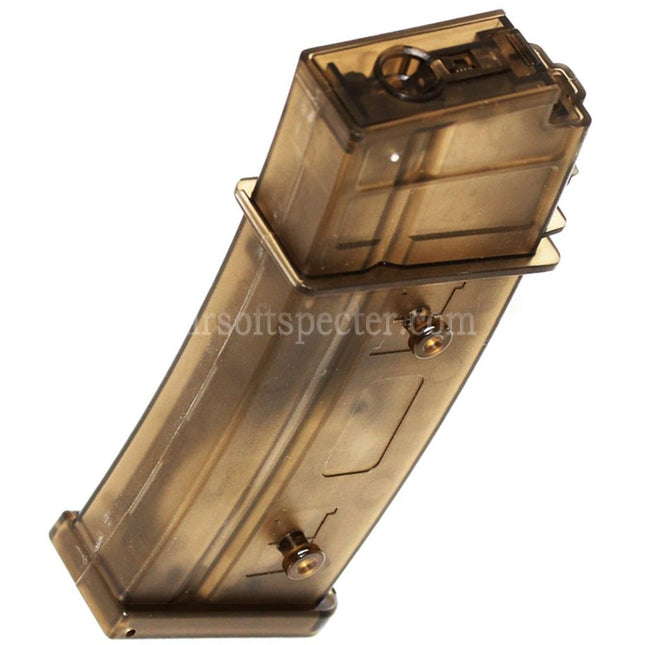 CYMA 420rd Flash Magazine For G36 Series AEG Rifles Airsoft Translucent Brown