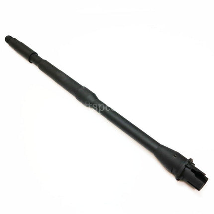 5KU 365mm 14.25 Aluminium Outer Barrel Carbine Length -14mm CCW Counter-Clockwise Thread For M4 M16 Series AEG Rifles Airsoft Black