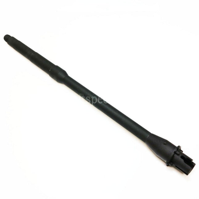 5KU 365mm 14.25 Aluminium Outer Barrel Mid Length -14mm CCW Counter-Clockwise Thread For M4 M16 Series AEG Rifles Airsoft Black