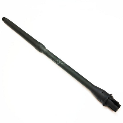 5KU 405mm 16 Aluminium Outer Barrel Mid Length -14mm CCW Counter-Clockwise Thread For M4 M16 Series AEG Rifles Airsoft Black