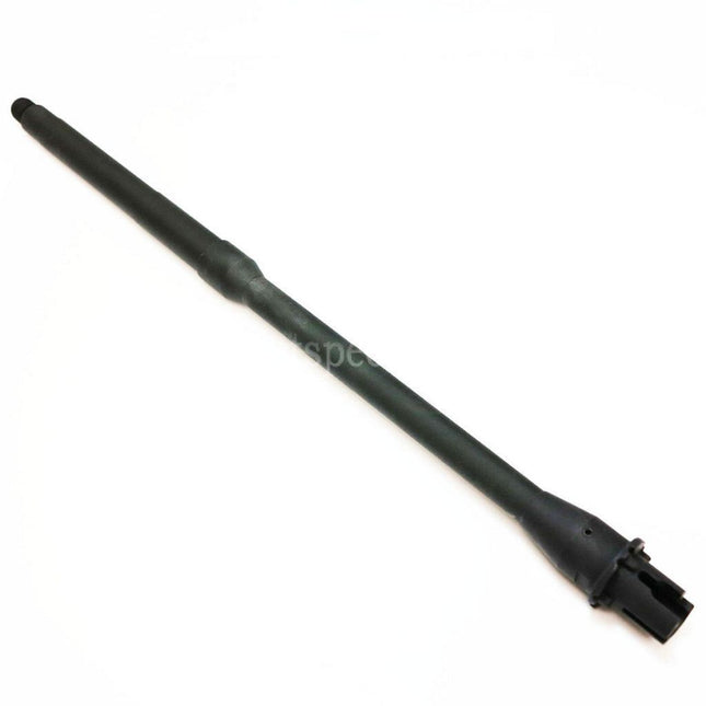5KU 405mm 16 Aluminium Outer Barrel Mid Length -14mm CCW Counter-Clockwise Thread For M4 M16 Series AEG Rifles Airsoft Black