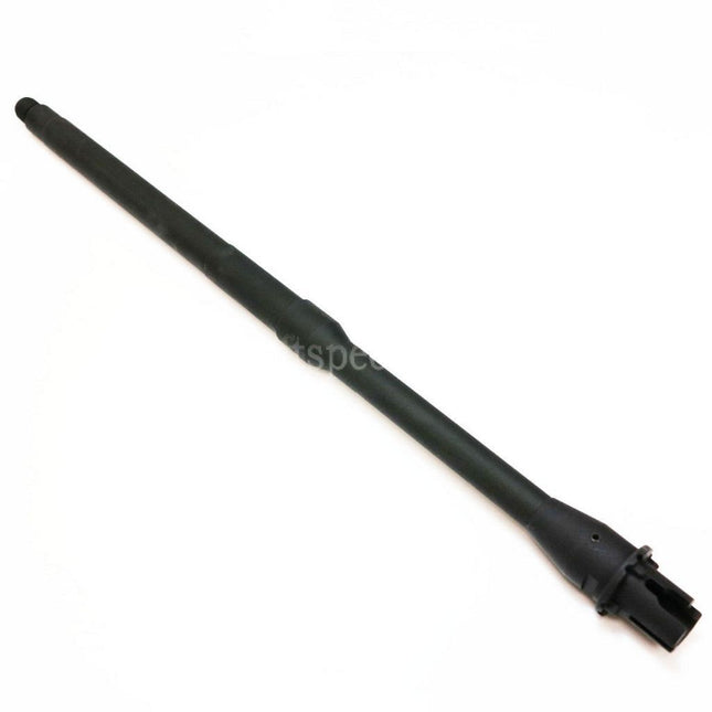 5KU 405mm 16 Aluminium Outer Barrel Carbine Length -14mm CCW Counter-Clockwise Thread For M4 M16 Series AEG Rifles Airsoft Black