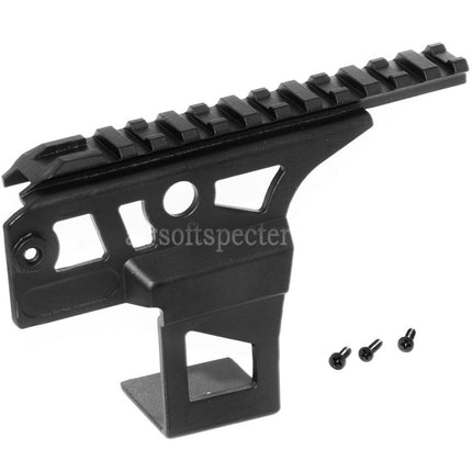 Montage latéral de lunette tactique AIRSOFT SPECTER A50 AK pour fusils d'airsoft Tokyo Marui AK Series AEG CYMA Beta Spetznaz Noir