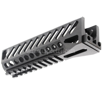 AIRSOFT SPECTER 167mm CNC Aluminium Lower Handguard Rail System For Tokyo Marui CYMA GHK LCT E&L AK Series AEG GBB Rifles Black
