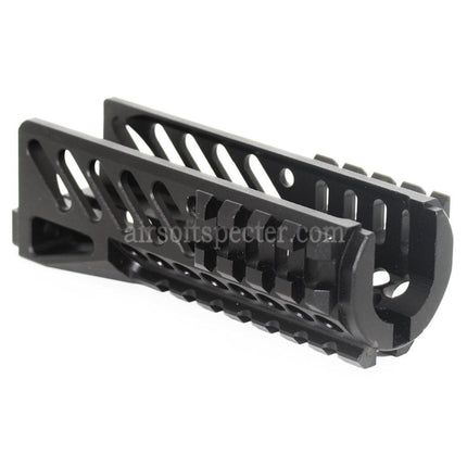 AIRSOFT SPECTER 130mm CNC Aluminium Lower Handguard Rail System For Tokyo Marui CYMA GHK LCT E&L AKS74U Series AEG GBB Rifles Black