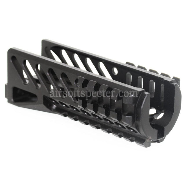 AIRSOFT SPECTER 130mm CNC Aluminium Lower Handguard Rail System For Tokyo Marui CYMA GHK LCT E&L AKS74U Series AEG GBB Rifles Black